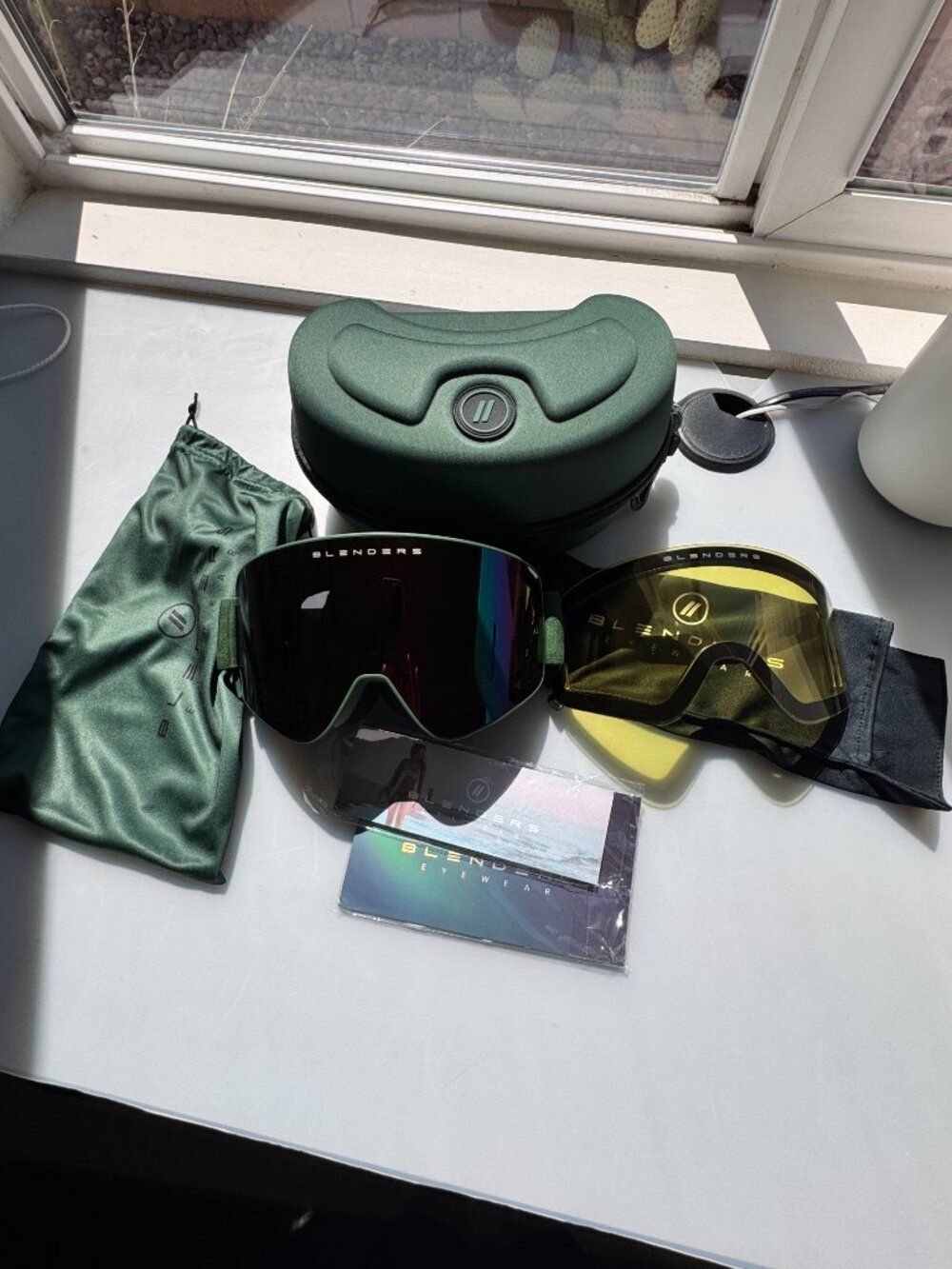 NWT - Blenders Eyewear Goggles Army Green - 2 Lens - Picture 5 of 8